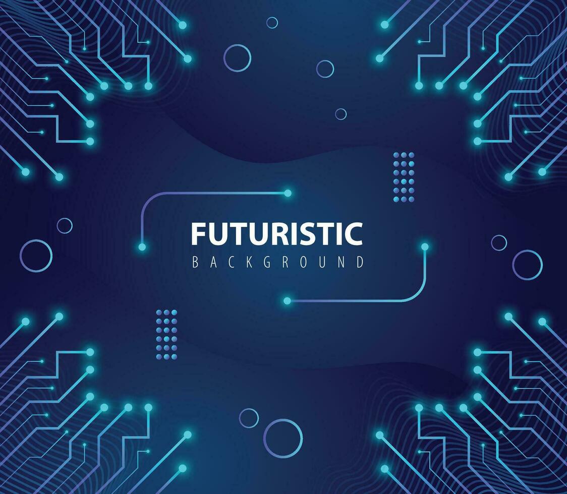 Vector illustration of futuristic technology circuit board lines background , Electronic motherboard and engineering concept art