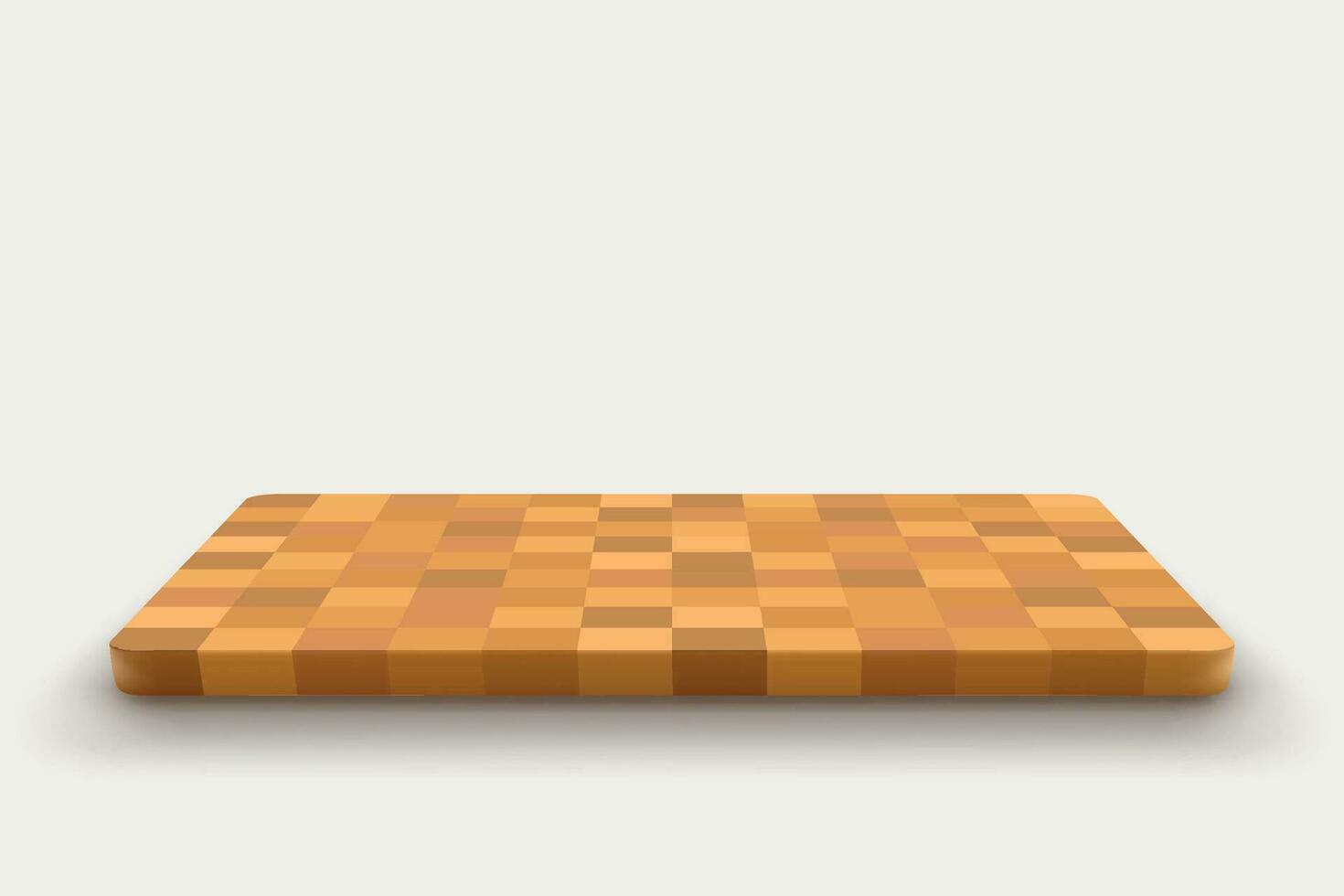 empty cutting board from various wooden pieces vector