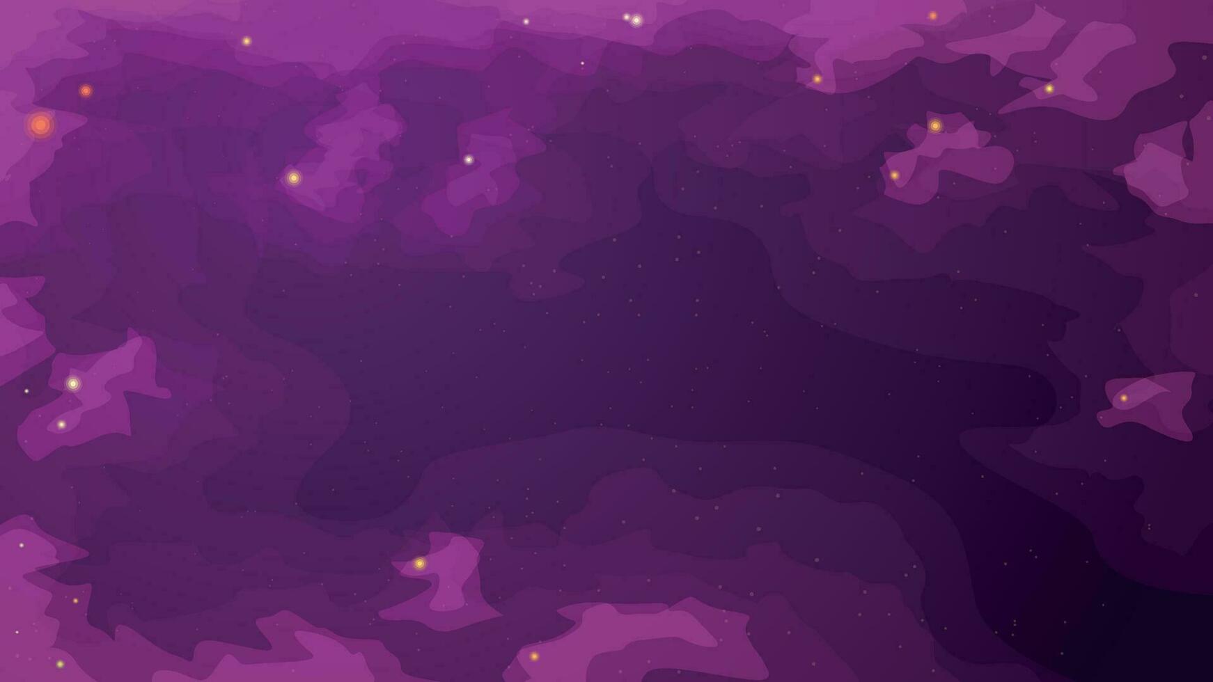 violet color gas clouds in deep space vector