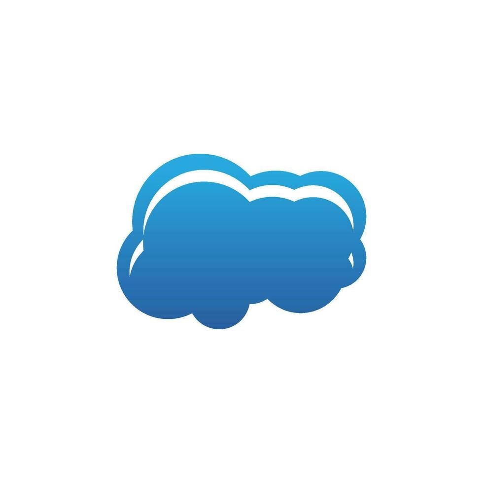 nube icono logo vector modelo