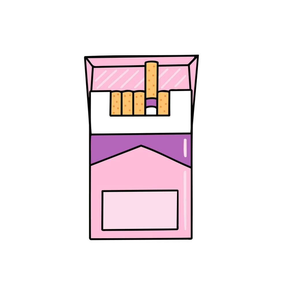 paquete de cigarrillos ilustración para impresión, antecedentes, cubre