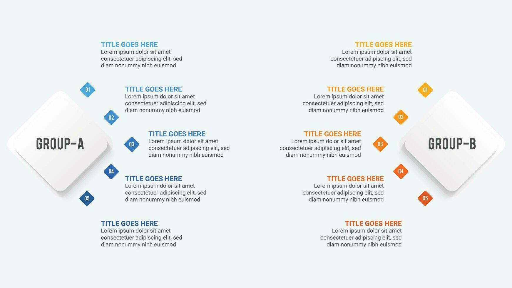 Process Workflow, Dos and Don'ts, Comparison Chart Infographic Template Design vector