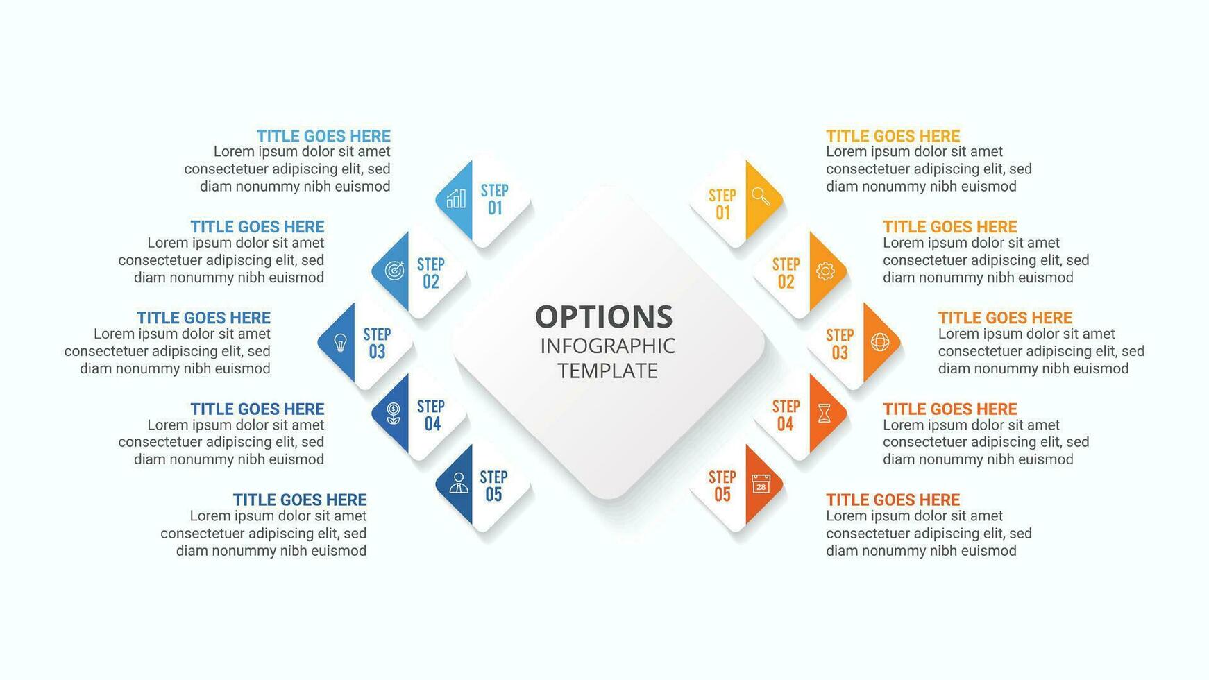 Process Workflow, Comparison Chart, Infographic Template Design vector