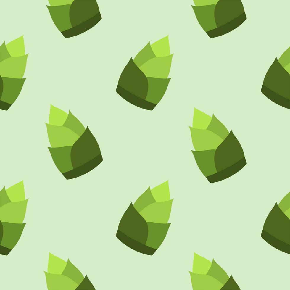 Bamboo shoots or bamboo sprouts seamless pattern vector