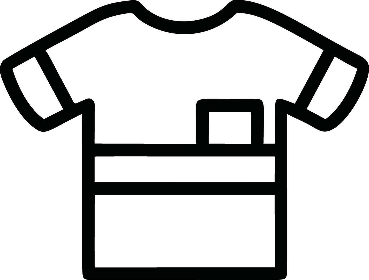 minimalista camiseta icono vector