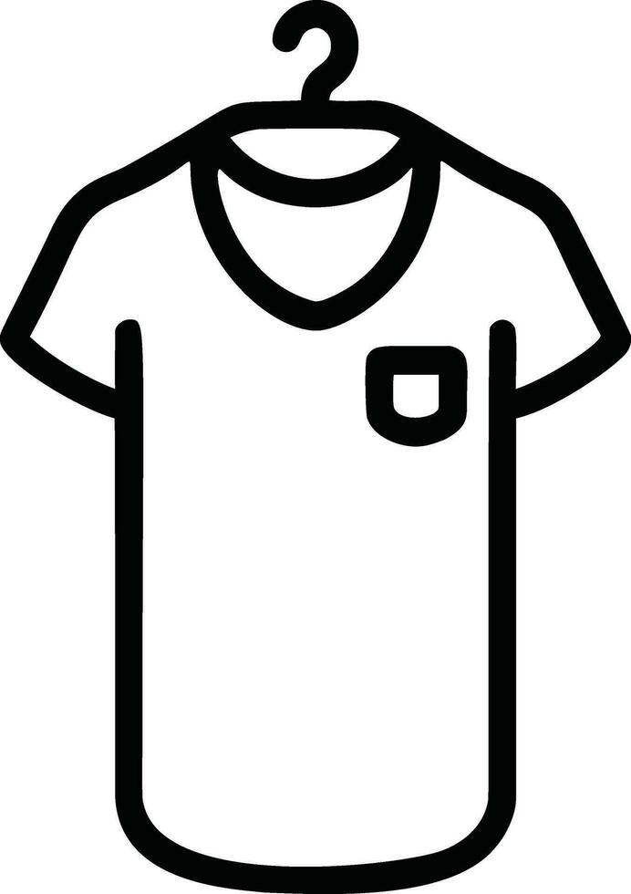 Line T-shirt Icon vector