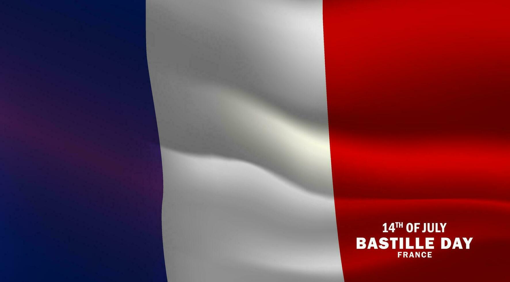 Bastille Day of the France Vector Background. The Fourteenth of July Illustration Design for Banner, Greeting Card, Invitation or Holiday Poster.