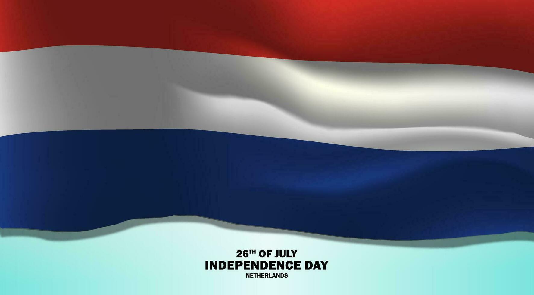 independencia día de el Países Bajos vector antecedentes. veintiseis de julio ilustración diseño para bandera, saludo tarjeta, invitación o fiesta póster.