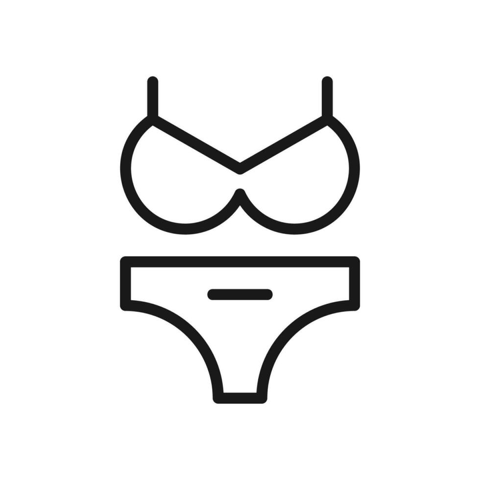 Swim suit icon vector illustration. Vector swimming simple flat line style