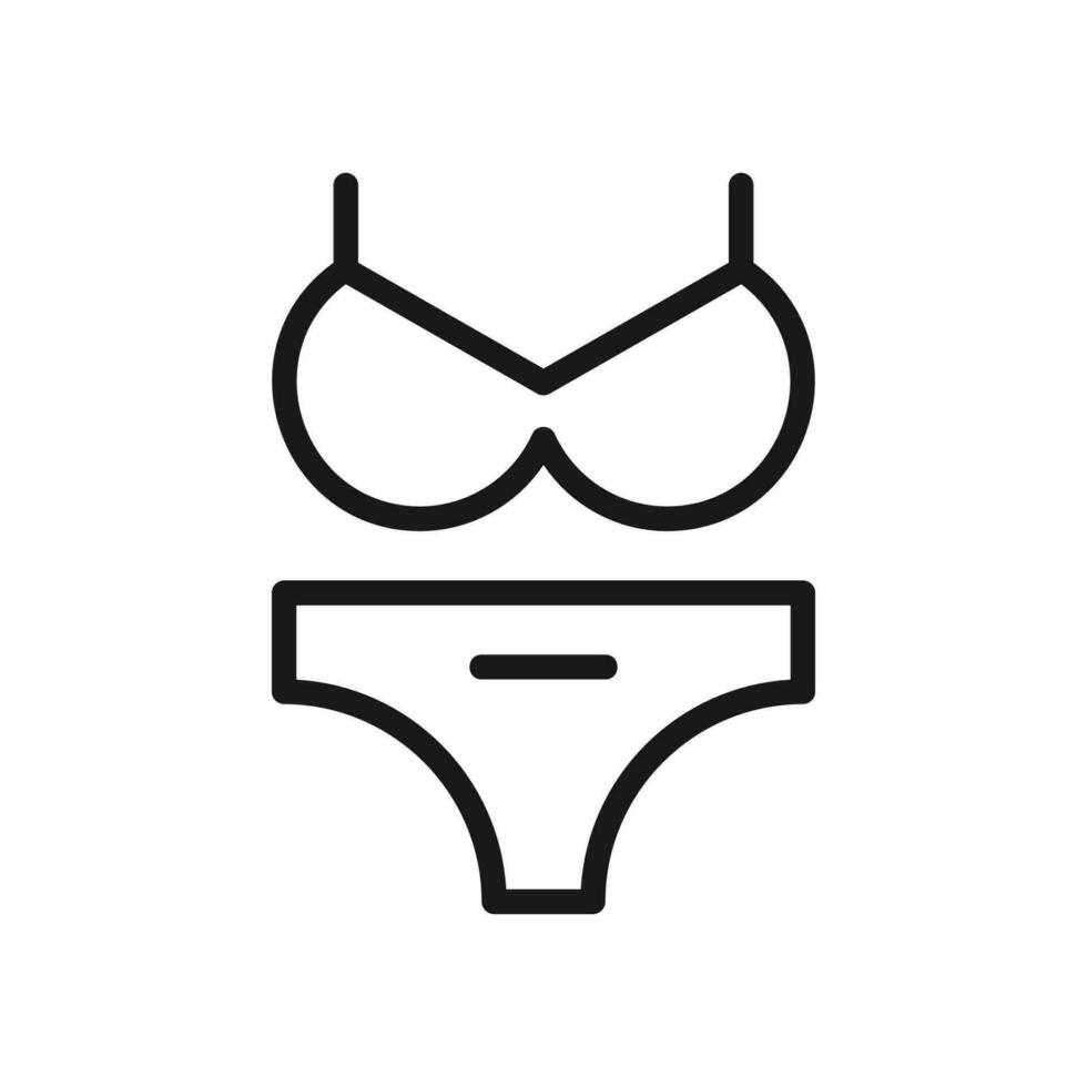 Swim suit icon vector illustration. Vector swimming simple flat line style