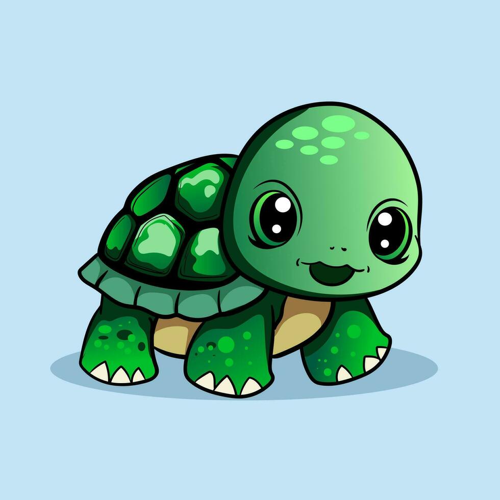 Turtle kids Illustration-09 vector