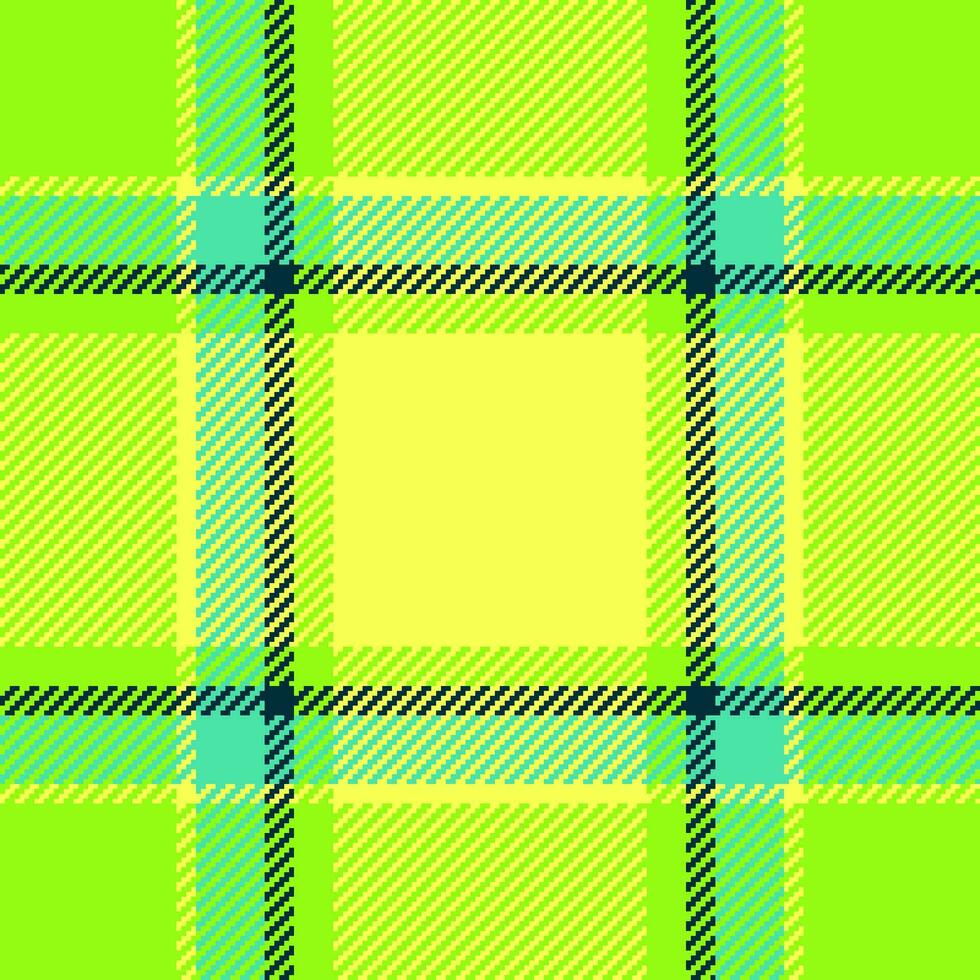 Fabric tartan textile of background plaid vector with a seamless check pattern texture.