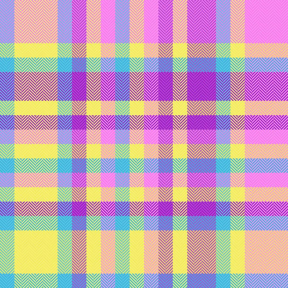 Background pattern fabric of check textile tartan with a plaid texture seamless vector. vector