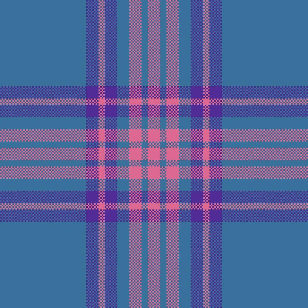 Fabric pattern texture of background textile seamless with a plaid vector tartan check.