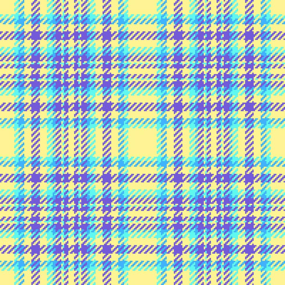 Seamless plaid textile of vector pattern check with a fabric background tartan texture.