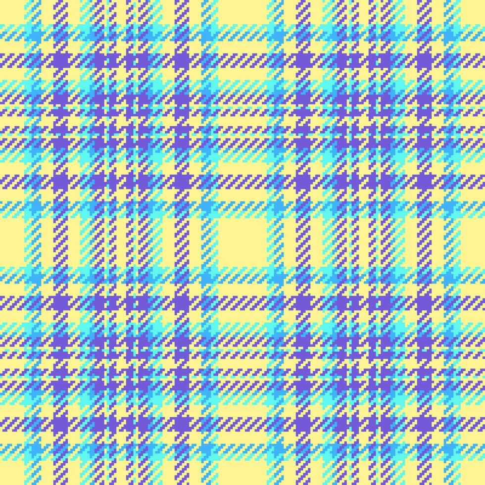 Seamless plaid textile of vector pattern check with a fabric background tartan texture.