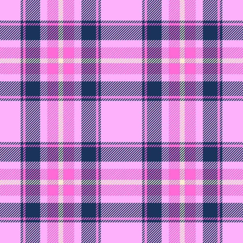 Seamless tartan pattern of textile check fabric with a background plaid vector texture.