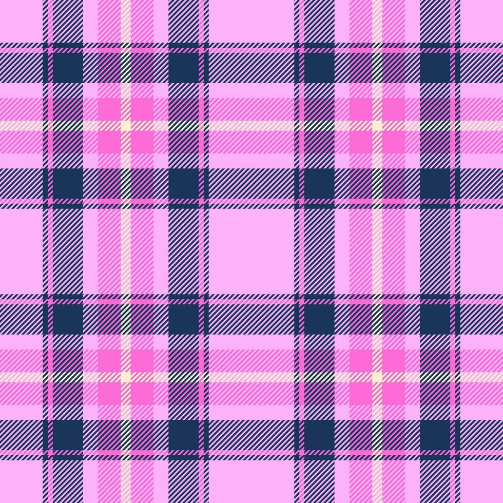 Seamless tartan pattern of textile check fabric with a background plaid vector texture.