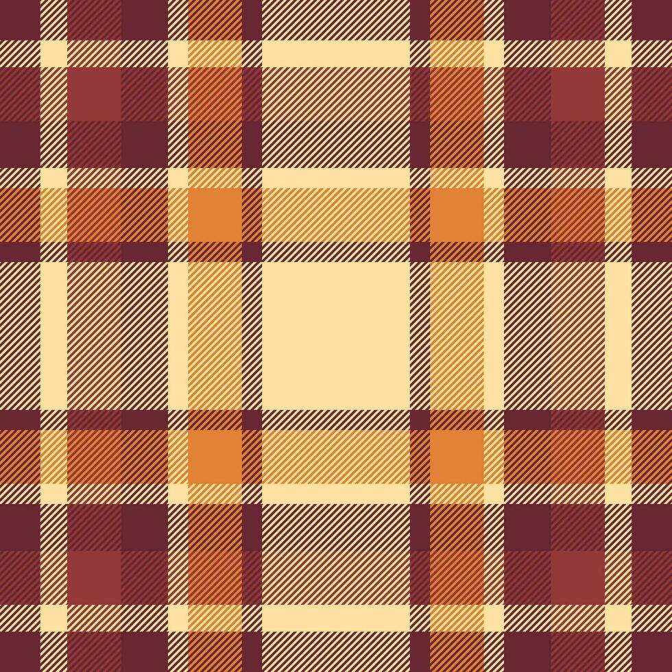 Textile seamless background of plaid texture pattern with a check tartan fabric vector. vector