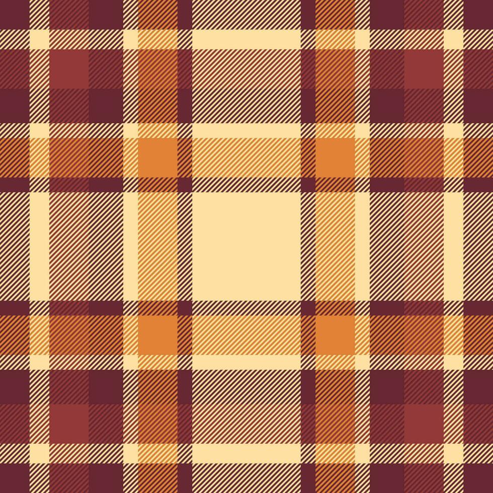 Textile seamless background of plaid texture pattern with a check tartan fabric vector. vector