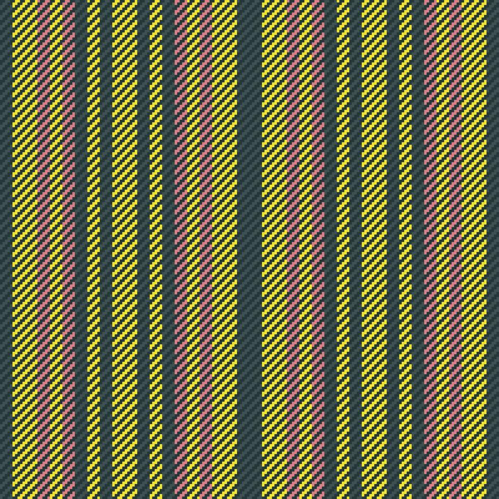 Stripe fabric pattern of lines background textile with a seamless vertical vector texture.