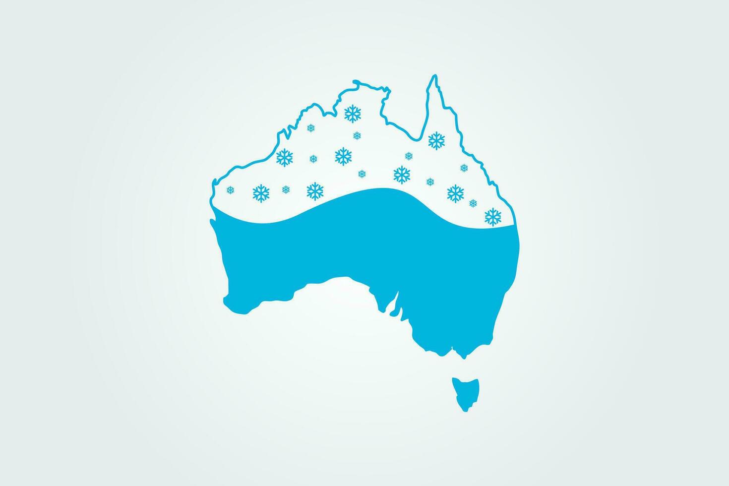 Australia Ice bath therapy logo design vector