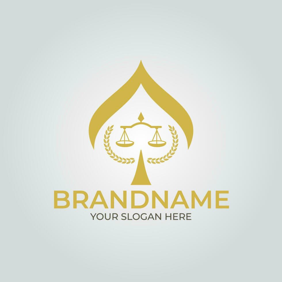 Ace Legal Firm Logo design template element vector