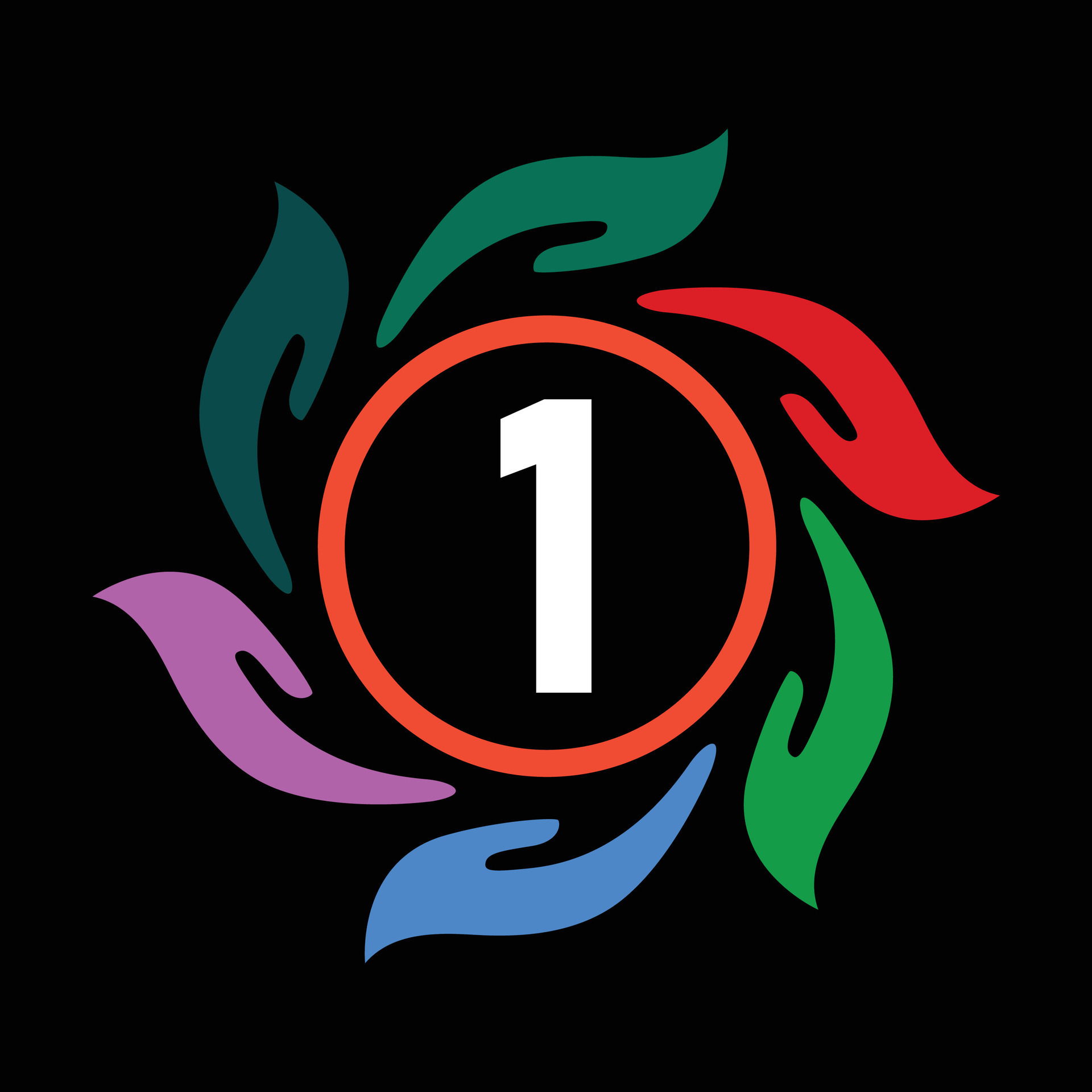 Circle number 1 logo vector 26298188 Vector Art at Vecteezy