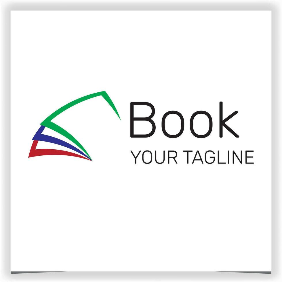 book logo premium elegant template vector eps 10