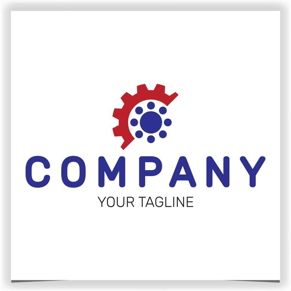 bearing gear logo premium elegant template vector eps 10