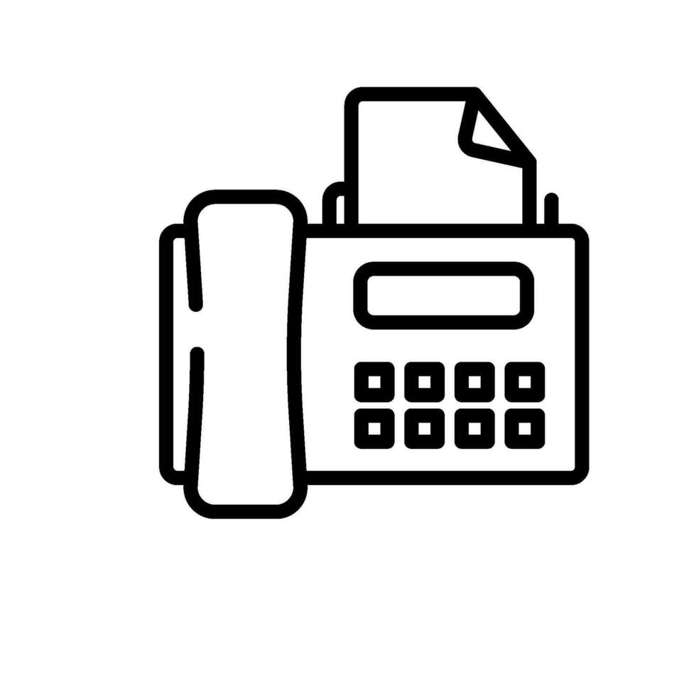 communication fax sign symbol vector