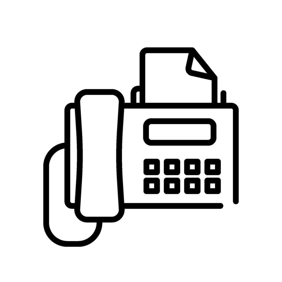 comunicación fax firmar símbolo vector