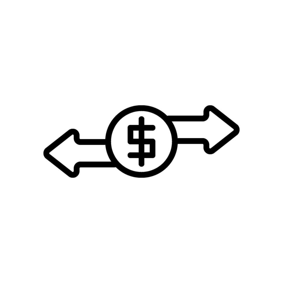 economy money transfer sign symbol vector
