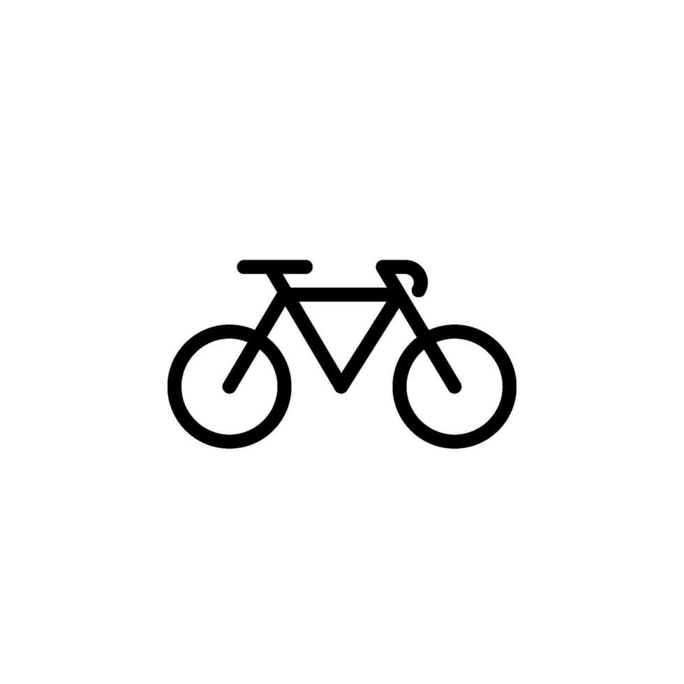 transporte bicicleta firmar símbolo vector
