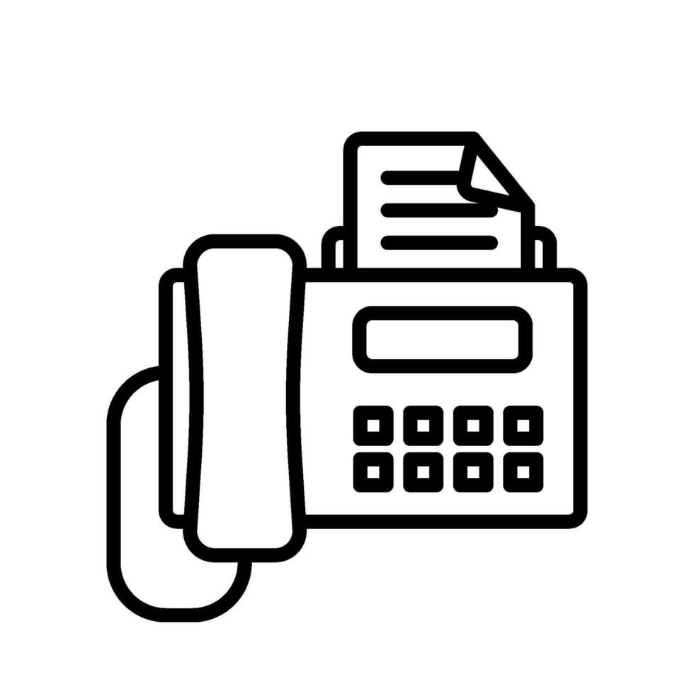 communication fax sign symbol vector