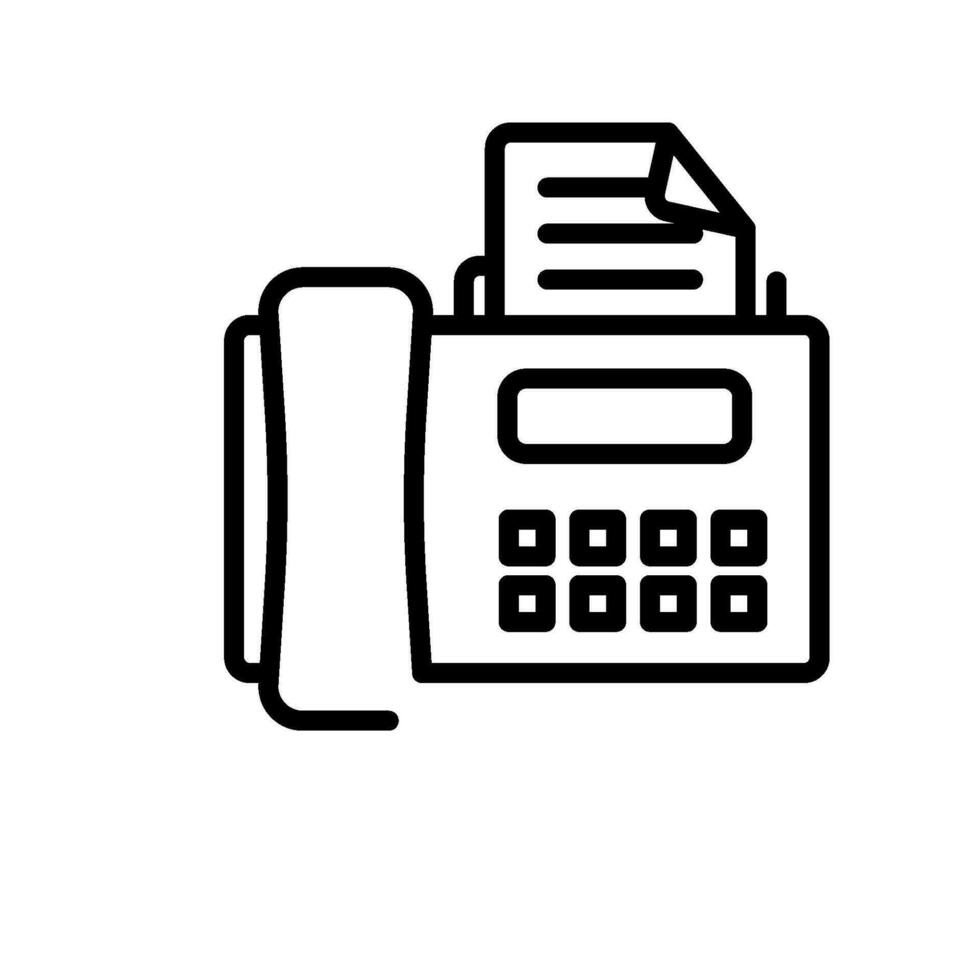 communication fax sign symbol vector