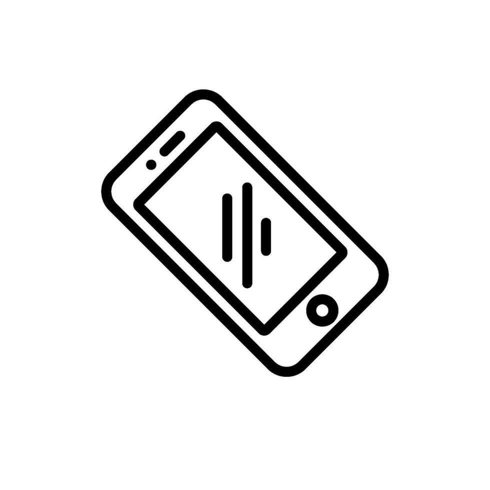 móvil teléfono firmar símbolo vector icono