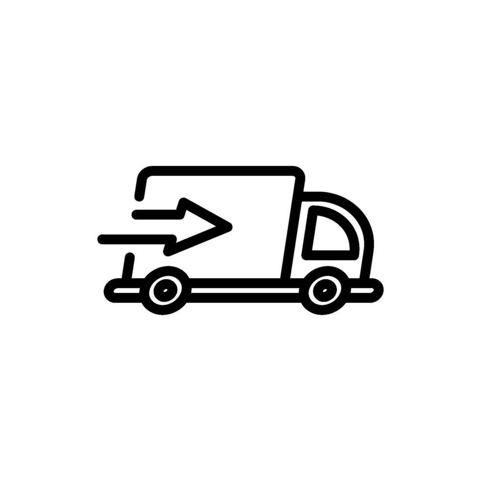 transportation delivery sign symbol vector