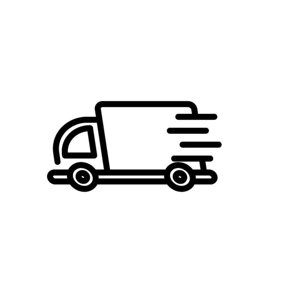 transportation delivery sign symbol vector