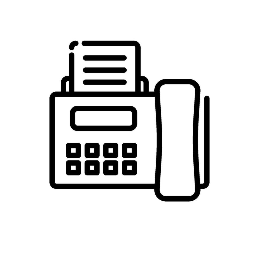 communication fax sign symbol vector