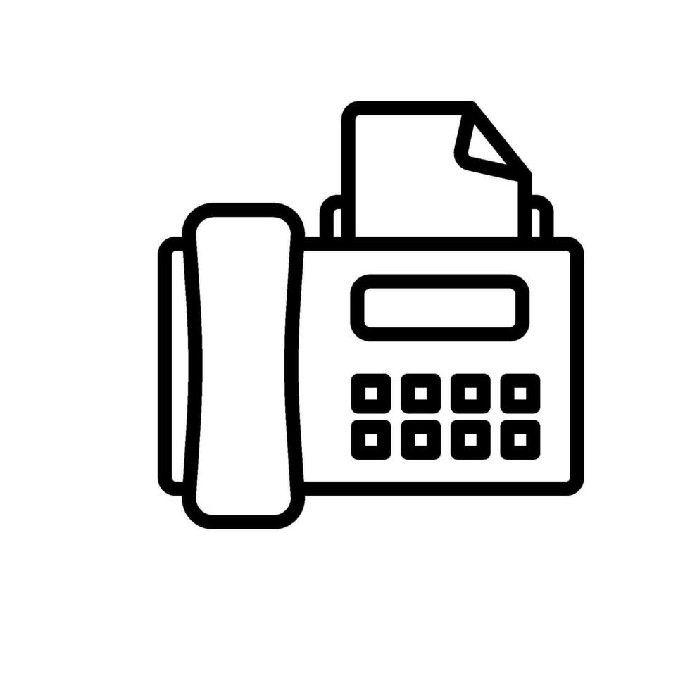 communication fax sign symbol vector