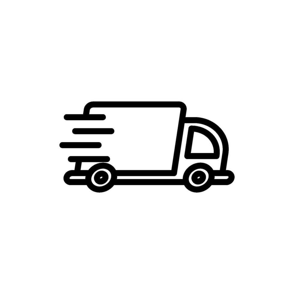 transportation delivery sign symbol vector