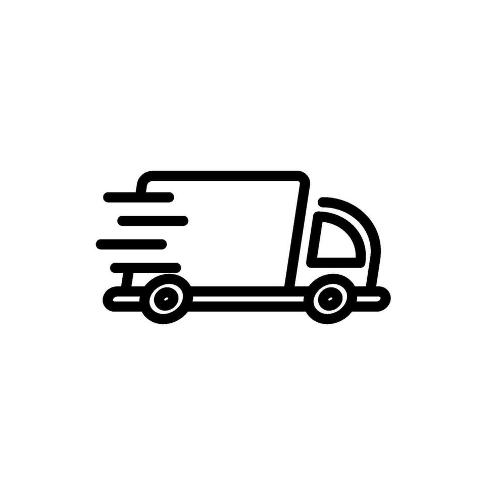 transportation delivery sign symbol vector