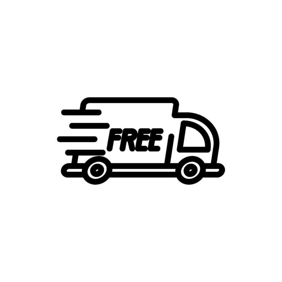 transportation delivery sign symbol vector