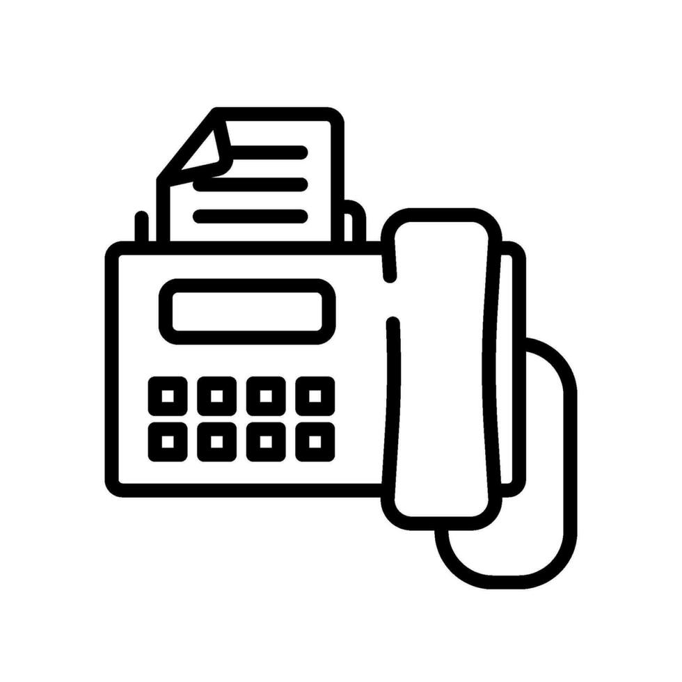 communication fax sign symbol vector