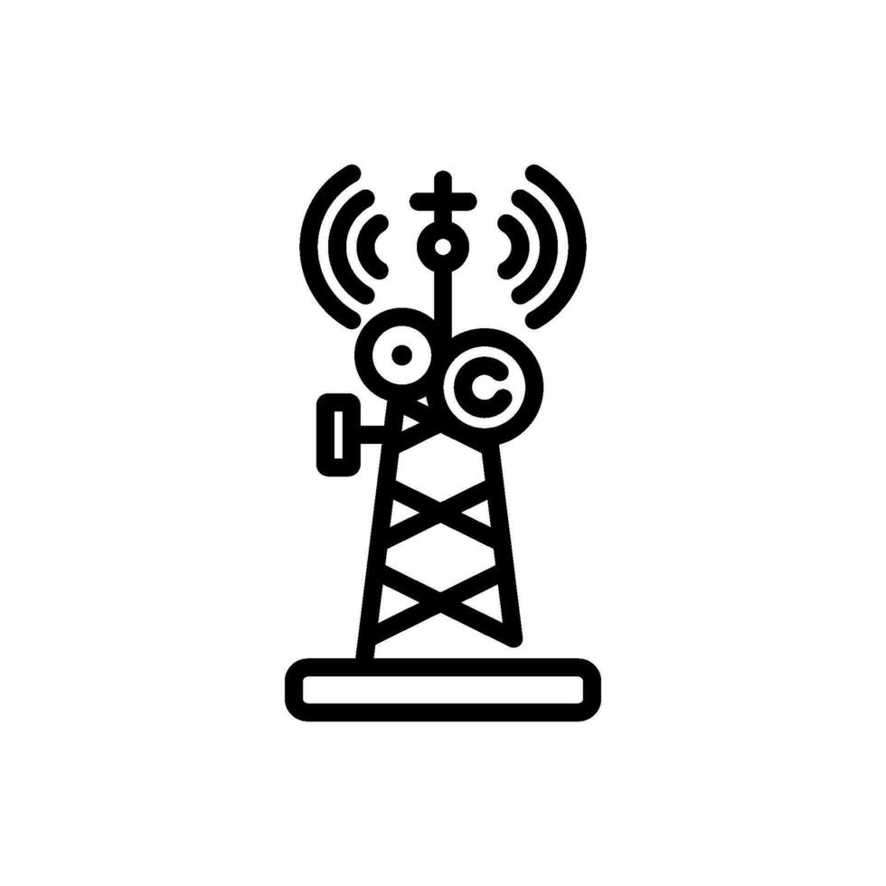 radio antenna sign symbol vector icon