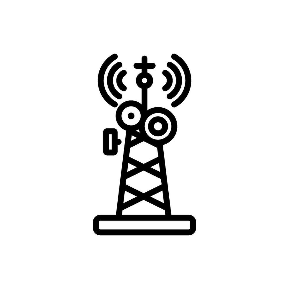 radio antena firmar símbolo vector icono