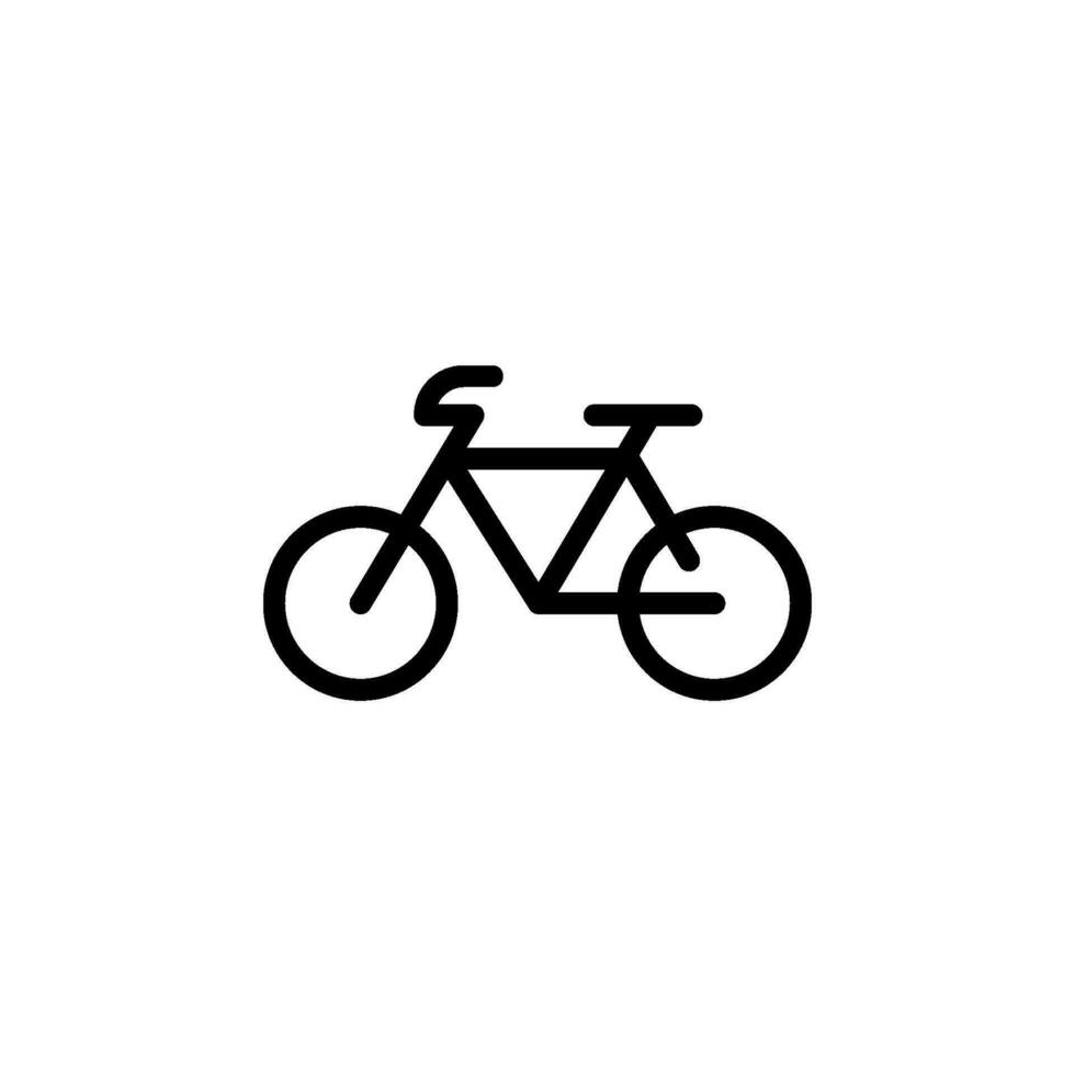 transportation bicycle sign symbol vector