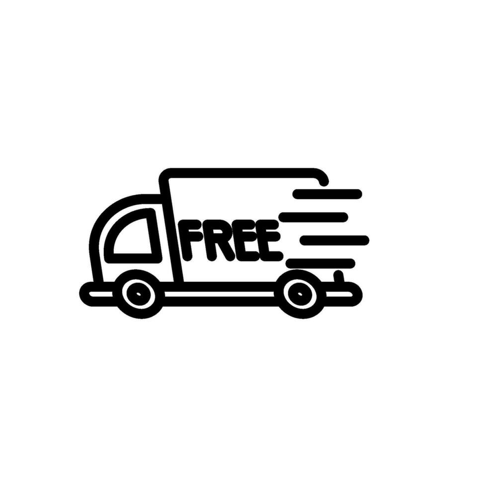 transportation delivery sign symbol vector