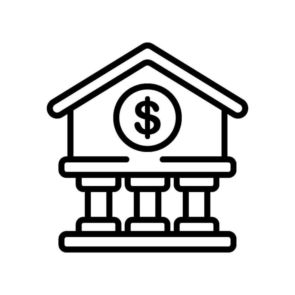 economy bank sign symbol vector